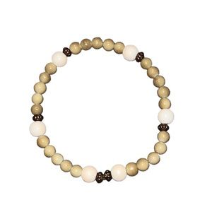 One size, Brown, White, and Tan